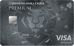 Premium Visa Platinum vezana uz tekući račun u PBZ-u 